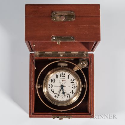 Zenith Eight-day Gimbaled Deck Chronometer