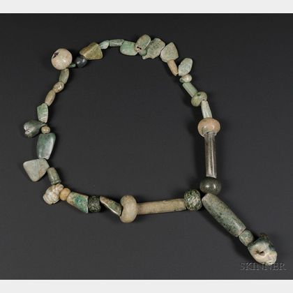 Pre-Columbian Jadeite Necklace