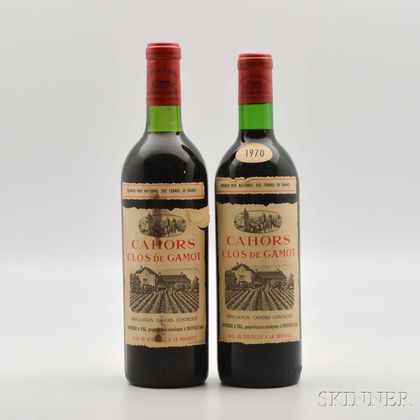 Les Clos de Gamot 1970, 2 bottles 
