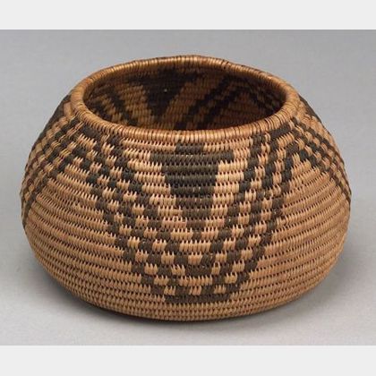 Western Coiled Basketry Bowl