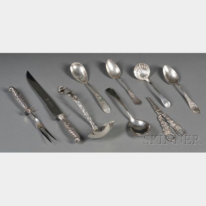Group of Sterling Flatware Serving Items