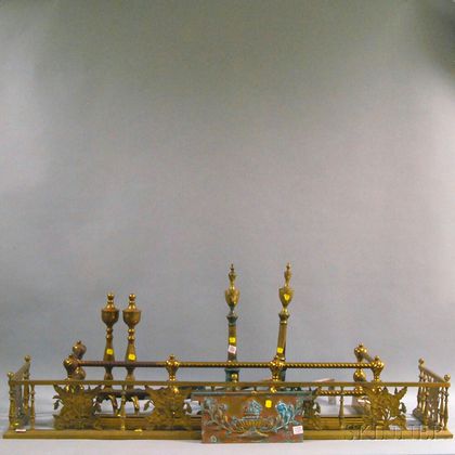 Group of Brass Fireplace Items