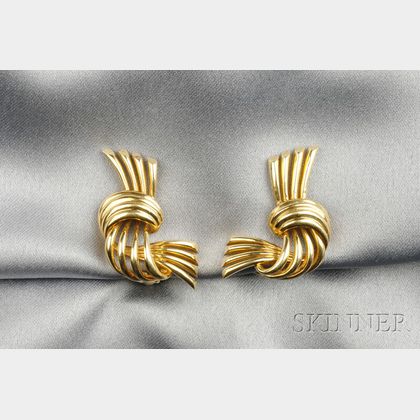 14kt Gold Earclips, McTeigue
