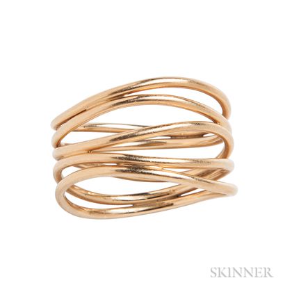 18kt Gold "Wave" Ring, Elsa Peretti, Tiffany & Co.