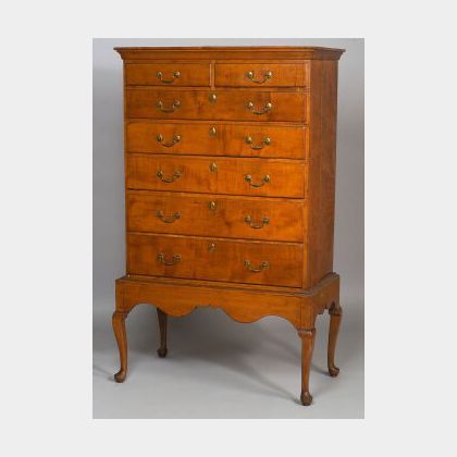 Queen Anne Maple Chest-on-Frame