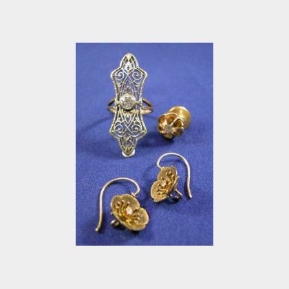 Group of Diamond Jewelry Items
