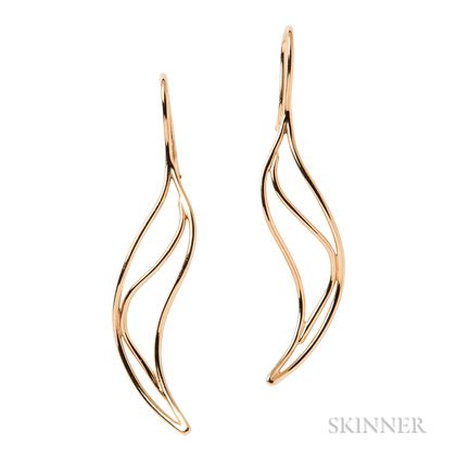 18kt Gold "Wave" Earrings, Elsa Peretti, Tiffany & Co.