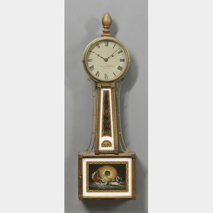 Mahogany and Gilt-gesso Patent Timepiece
