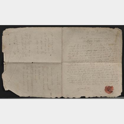Mendelssohn, Moses (1729-1786) Manuscript Letter Signed, 1767.