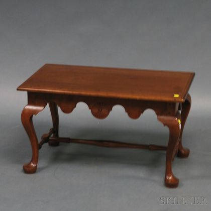 Queen Anne-style Carved Cherry Coffee Table