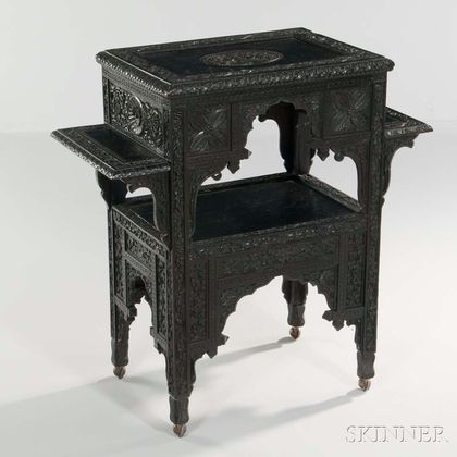 Anglo-Indian Carved Side Table