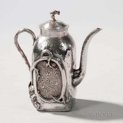 Chinese Export Silver Coffeepot