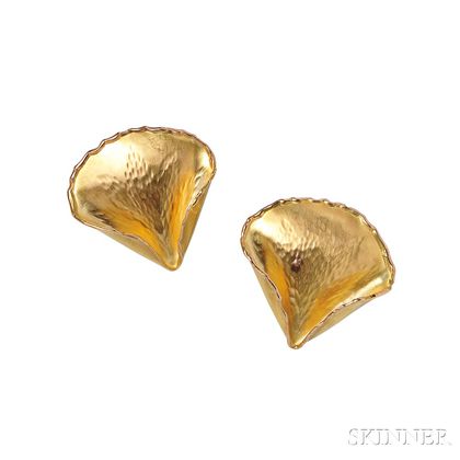 18kt Gold "Rose Petal" Earrings, Angela Cummings, Tiffany & Co.
