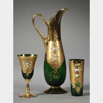 Nine Pieces of Murano Art Glass