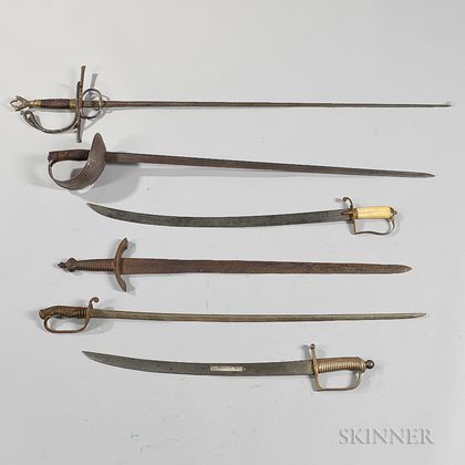 Six European Swords