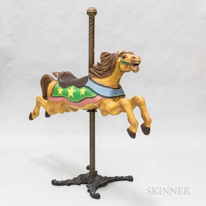 C.W. Parker Company "Jumper" Polychrome Carved Carousel Horse