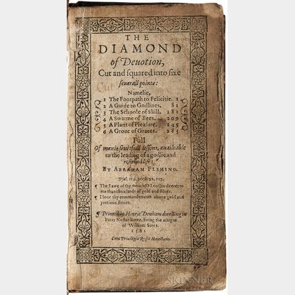 Fleming, Abraham (1552?-1607) The Diamond of Devotion, Cut and Squared into Sixe Severall Points.