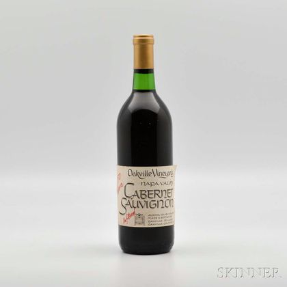 Oakville Vineyards Cabernet Reserve Unfiltered 1970, 1 bottle 