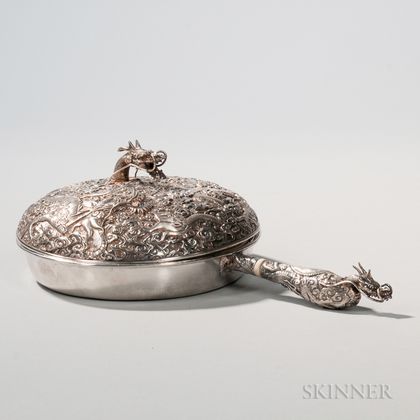 Chinese Export Silver Covered Tureen