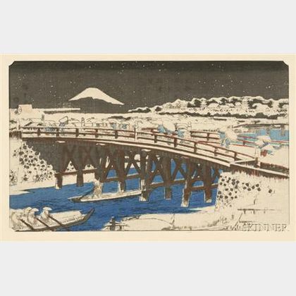 Hiroshige: Nihonbashi in Snow