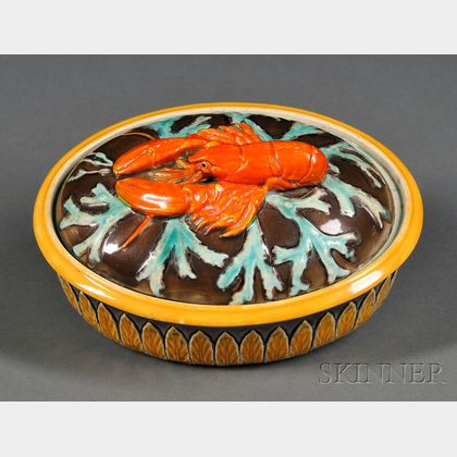 Wedgwood Majolica Lobster Dish and Cover