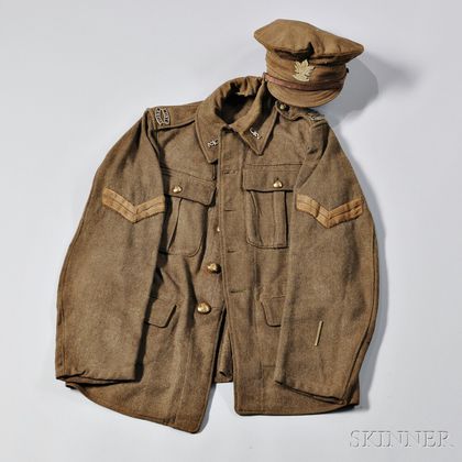 Corporal's Universal Service Dress Jacket and Cap, 2nd Canadian Battalion