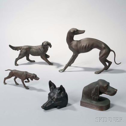 Five Animalier Figures 
