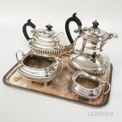 Five-piece Silver-plated Tea Set