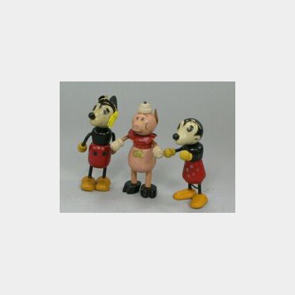 Three Disney Flexi-Toys