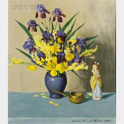Charles Clement Tucker (American, b. 1913) Still Life with Irises