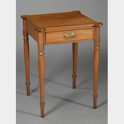 Federal Cherry One-drawer Work Table