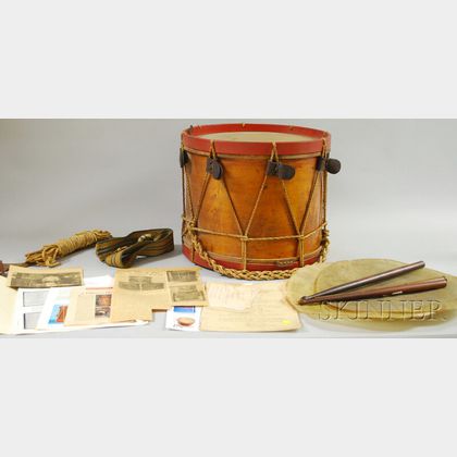 Ralph Eames Rope-tension Wood Marching Drum