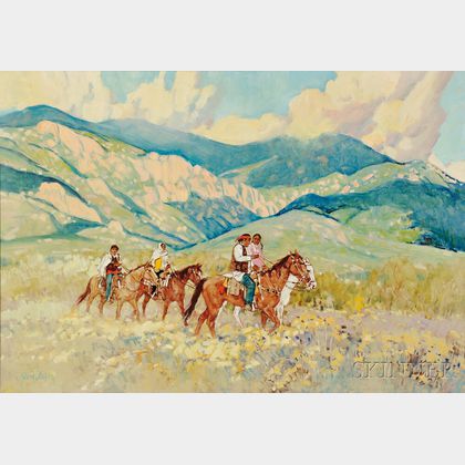 Ross Stefan (American, 1934-1999) Taos Riders