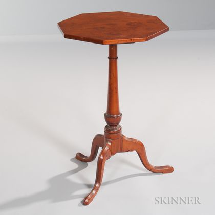 Maple Octagonal-top Candlestand