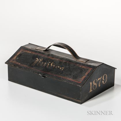 Painted Tin Cutlery Tray