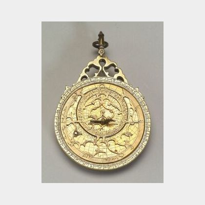 Brass Lahore Astrolabe by Muhammad Muqin