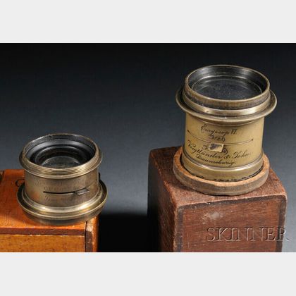 Two German Brass Lenses