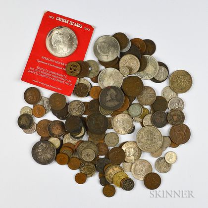 Small Group of World Coins and Currency