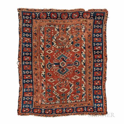 Bergama Area Rug with "Re-entry" Design