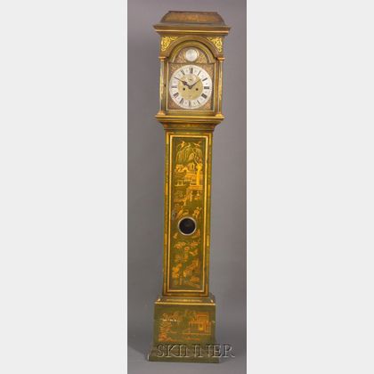 Japanned Long-case Clock by Henry Thornton