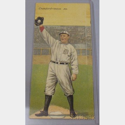 1911 T201 Mecca Cigarettes Double Folder No. 11, Ty R. Cobb/Sam Crawford Baseball Card. 