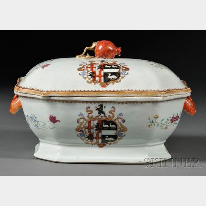 Chinese Export Armorial Porcelain Tureen