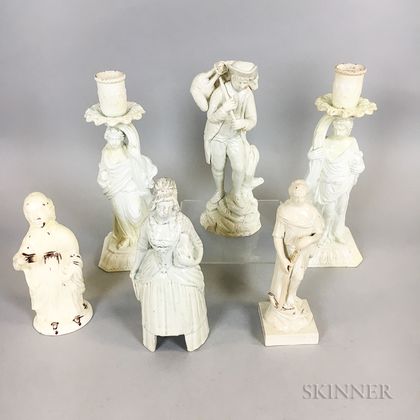 Six Ralph Wood-type Staffordshire Figures