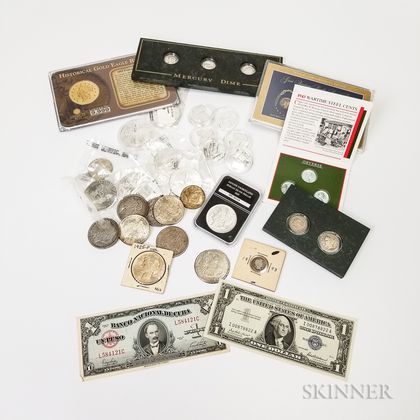 Group of American Coins and Promotional Material