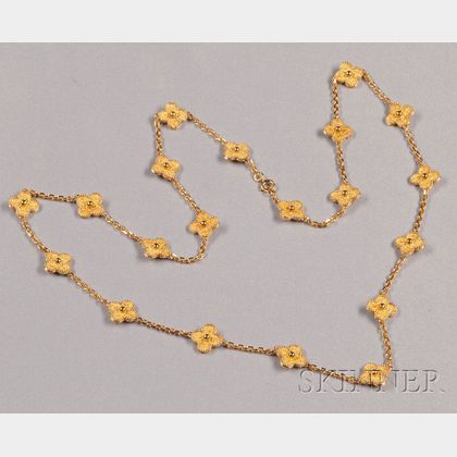 18kt Gold "Alhambra" Necklace, Van Cleef & Arpels