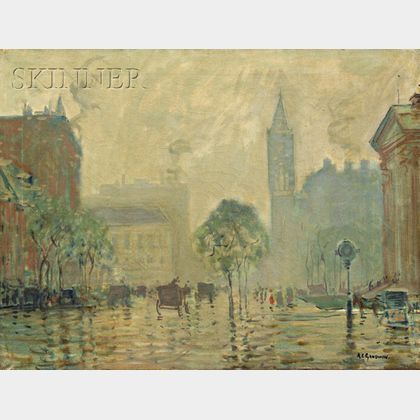 Arthur Clifton Goodwin (American, 1864-1929) Rain and Mist, Boylston