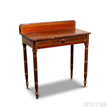 Federal Painted Pine One-drawer Dressing Table