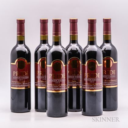 Pride Mountain Vineyards Cabernet Sauvignon Reserve 2012, 6 bottles 