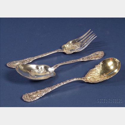 Three American Sterling Flatware Serving Pieces