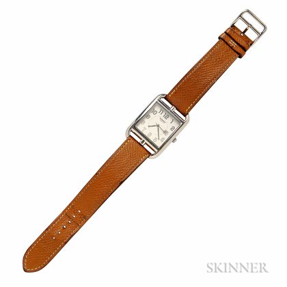 Stainless Steel "Cape Cod" Wristwatch, Hermes